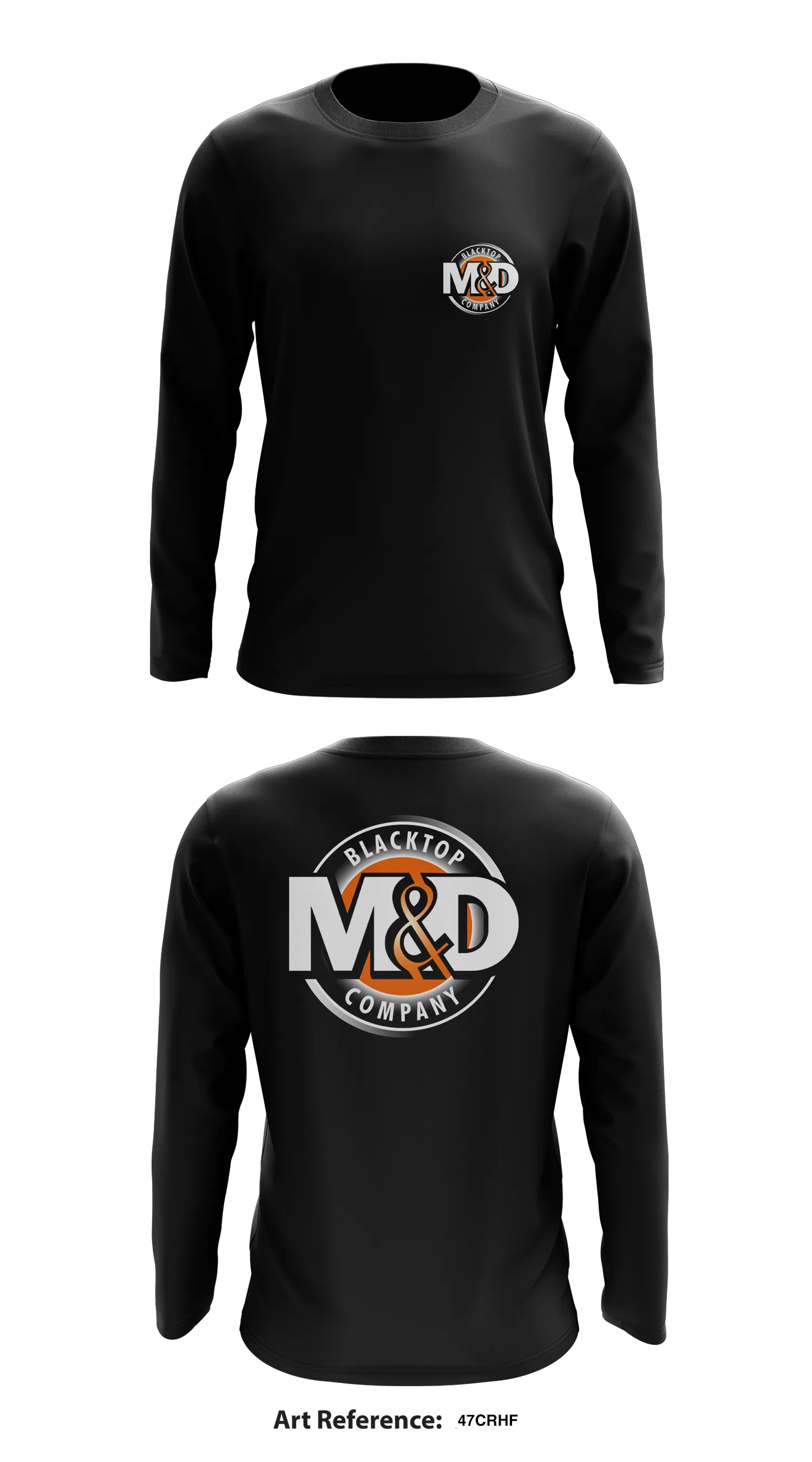 M&D Blacktop Co. Store 1 Core Men's LS Performance Tee - 47cRhF