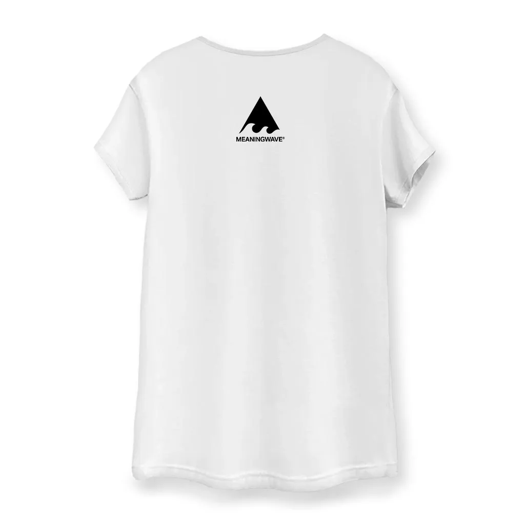MEANINGWAVE RADIO AESTHETIC ANIME STATUE Women's Cotton T-Shirt