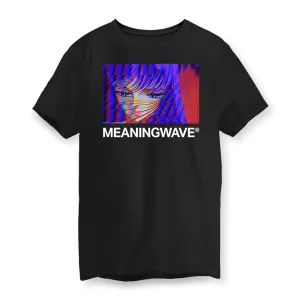 MEANINGWAVE RADIO ATHENA ANIME GLITCH  Men's Cotton T-Shirt