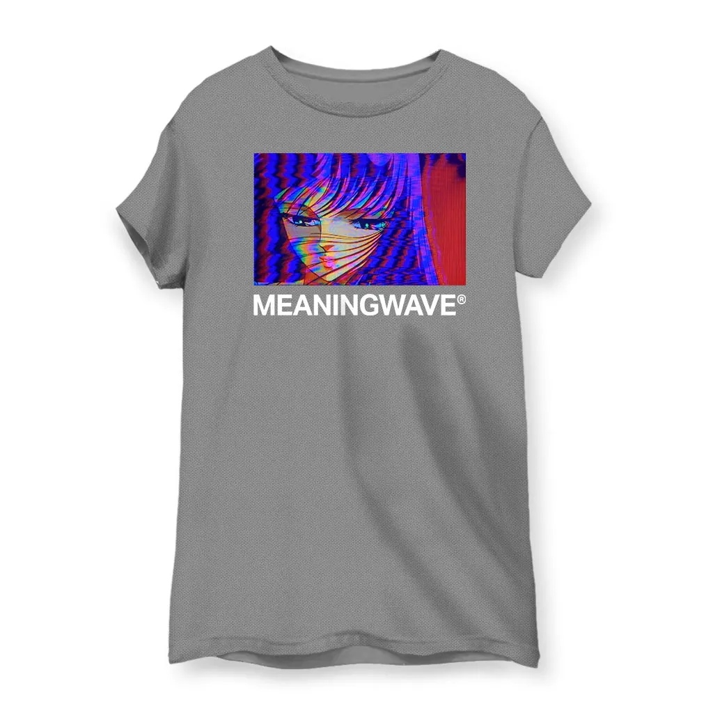 MEANINGWAVE RADIO ATHENA ANIME GLITCH  Women's Cotton T-Shirt