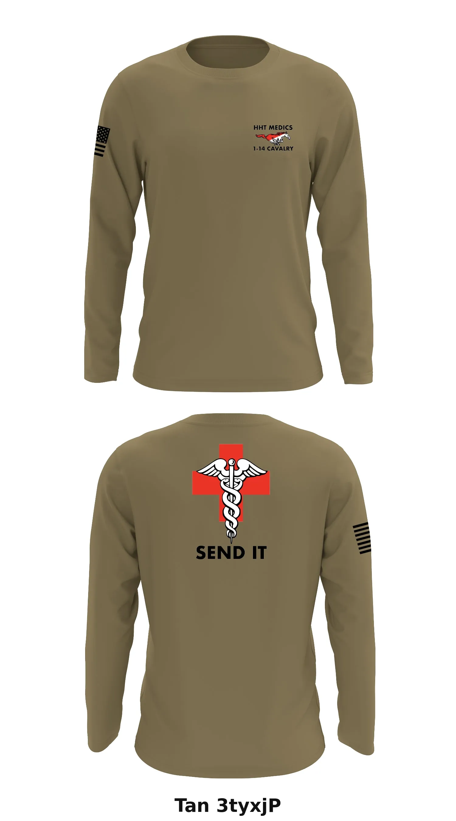 MEDICS1-14 Store 1 Core Men's LS Performance Tee - 3tyxjP