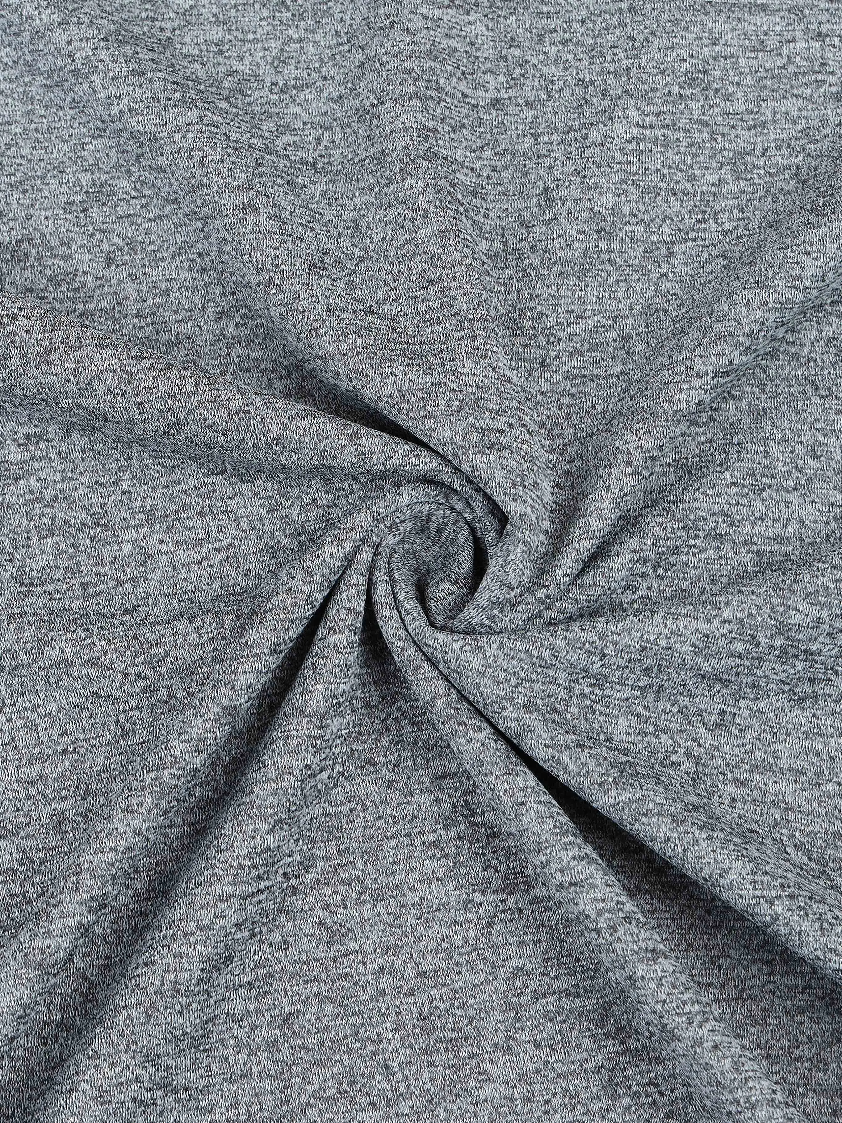 Men Melange Slim Fit Crew Neck T-shirt with MELANGE