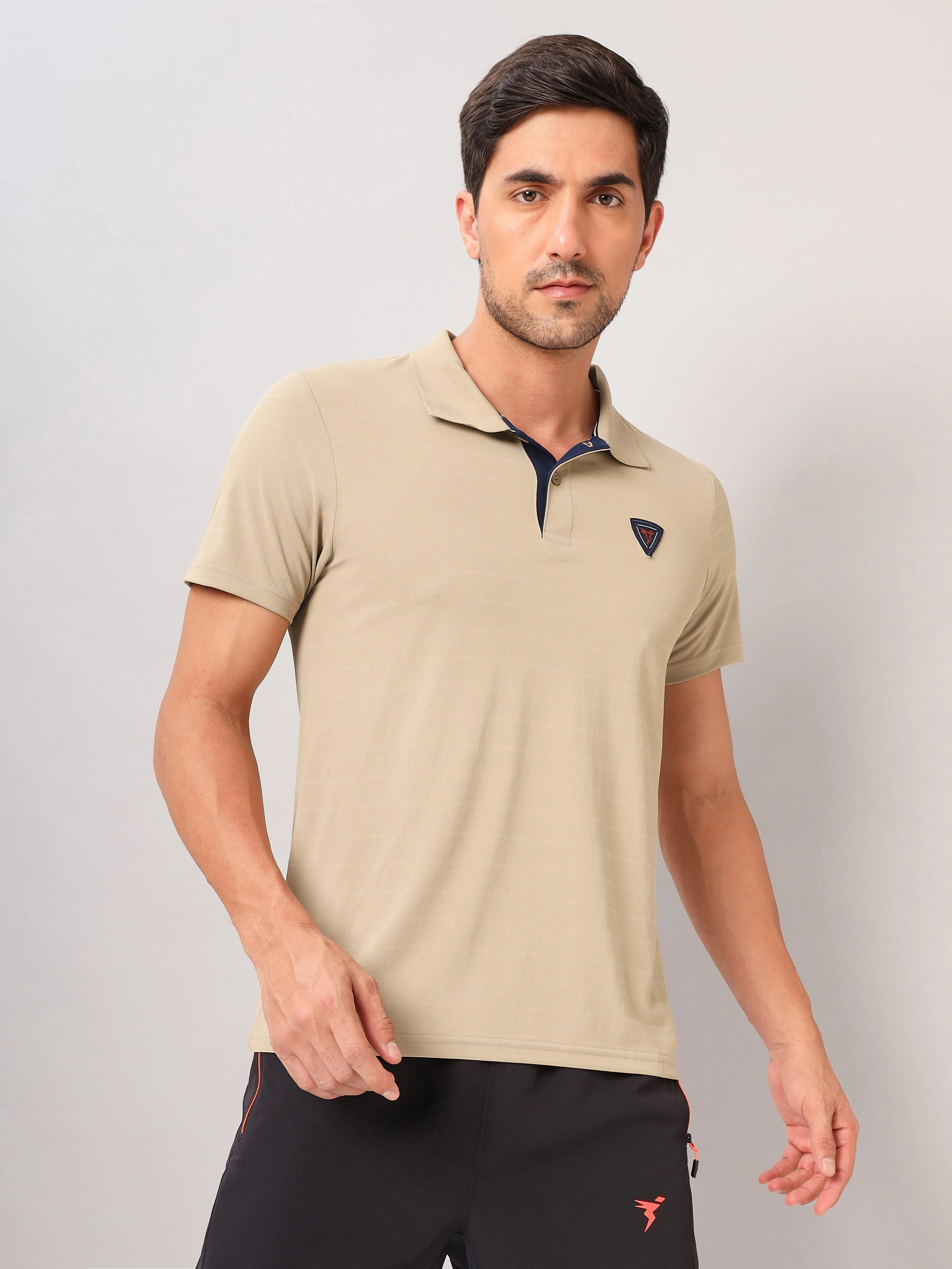 Men Self Design Slim Fit Polo T-shirt with AIRTEX STRIPES (Pack of 2)