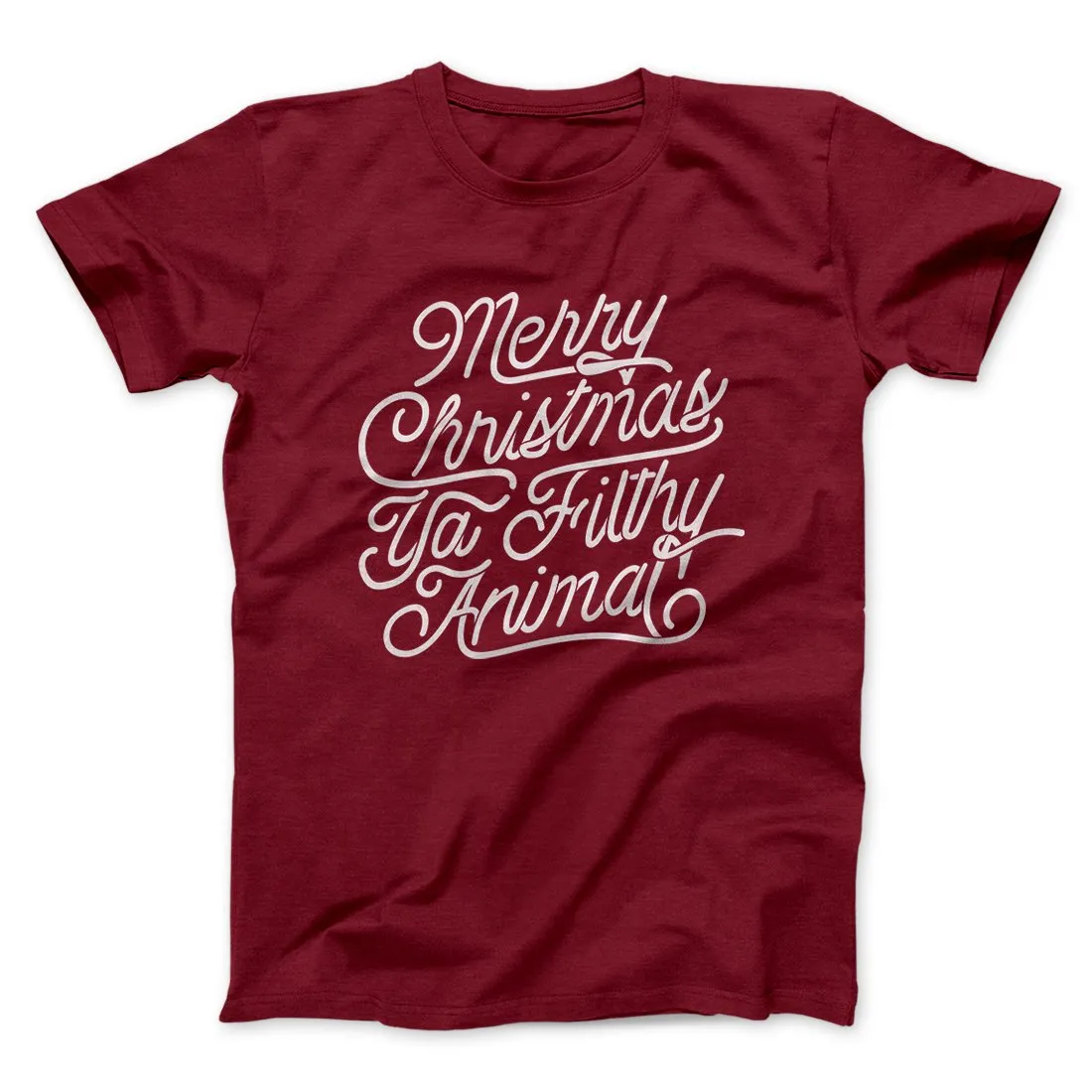 Merry Christmas Ya Filthy Animal Funny Movie Men/Unisex T-Shirt