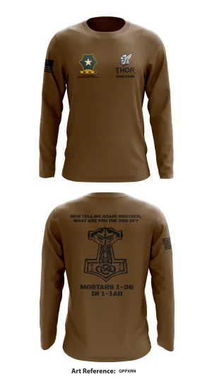 Mortars 1-36 IN 1-1AD  Core Men's LS Performance Tee - QPpxrn