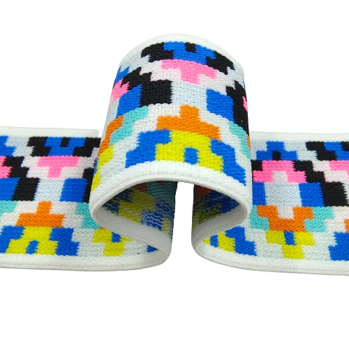 Multi-Color Woven Jacquard Design Elastic | 2 Meter
