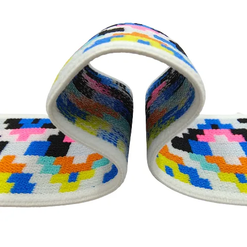 Multi-Color Woven Jacquard Design Elastic | 2 Meter