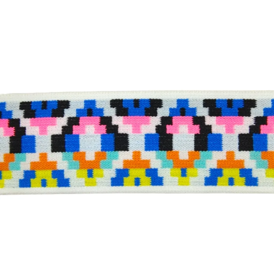 Multi-Color Woven Jacquard Design Elastic | 2 Meter