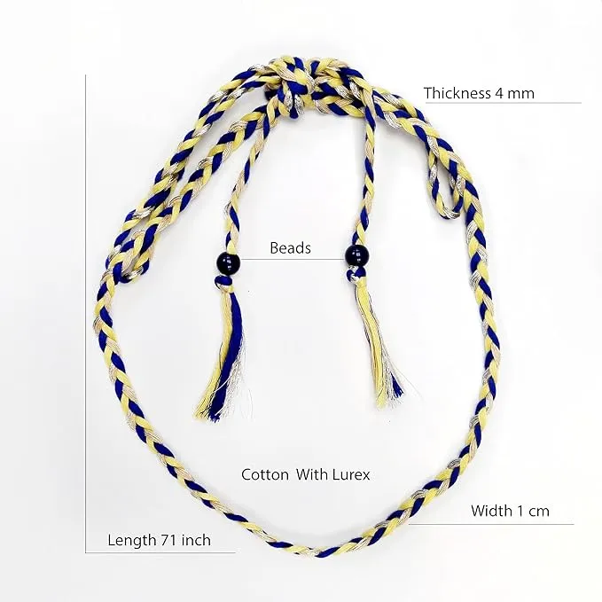 Multicolor Tassel Cotton Lurex Belt