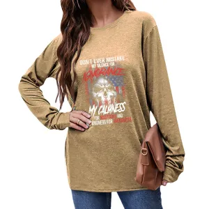 My kindness for weakness.. Women's Long Sleeve T-Shirt
