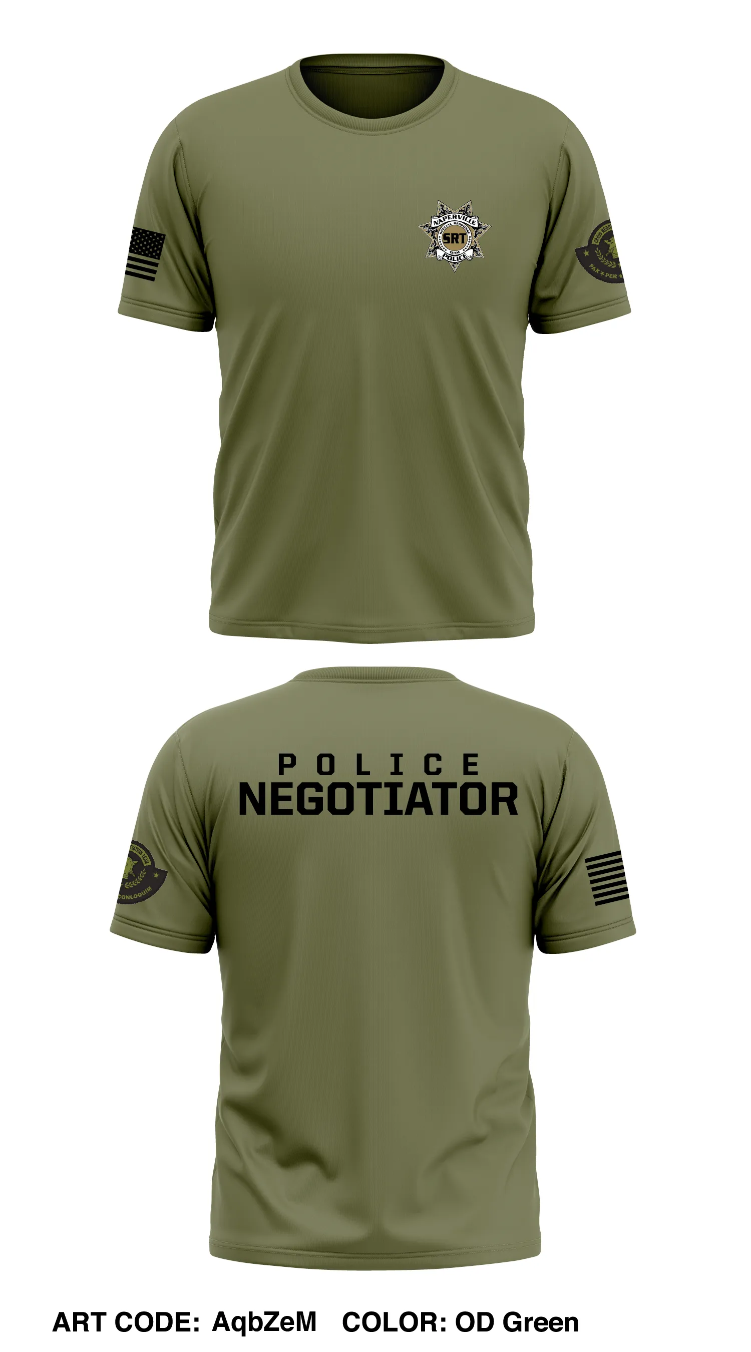 Naperville Police Crisis Negotiation Team  Store 1 Core Men's SS Performance Tee - AqbZeM