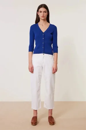 NATACHA RIBBED KNIT CARDIGAN
