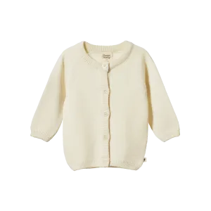 Nature Baby Merino Knit Cardigan Natural