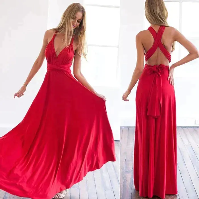 Nava® | Elastic Wrap Dress With Straps