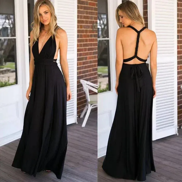 Nava® | Elastic Wrap Dress With Straps