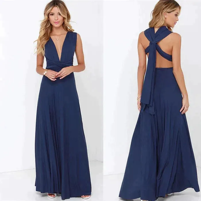 Nava® | Elastic Wrap Dress With Straps