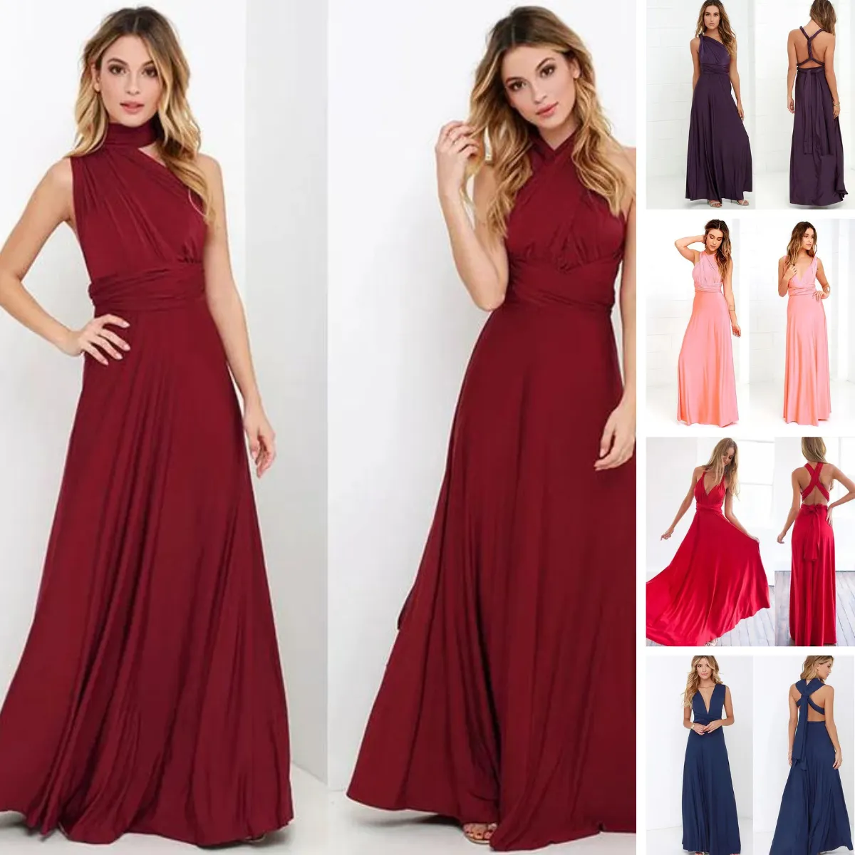 Nava® | Elastic Wrap Dress With Straps