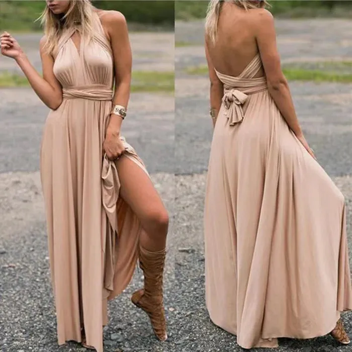Nava® | Elastic Wrap Dress With Straps
