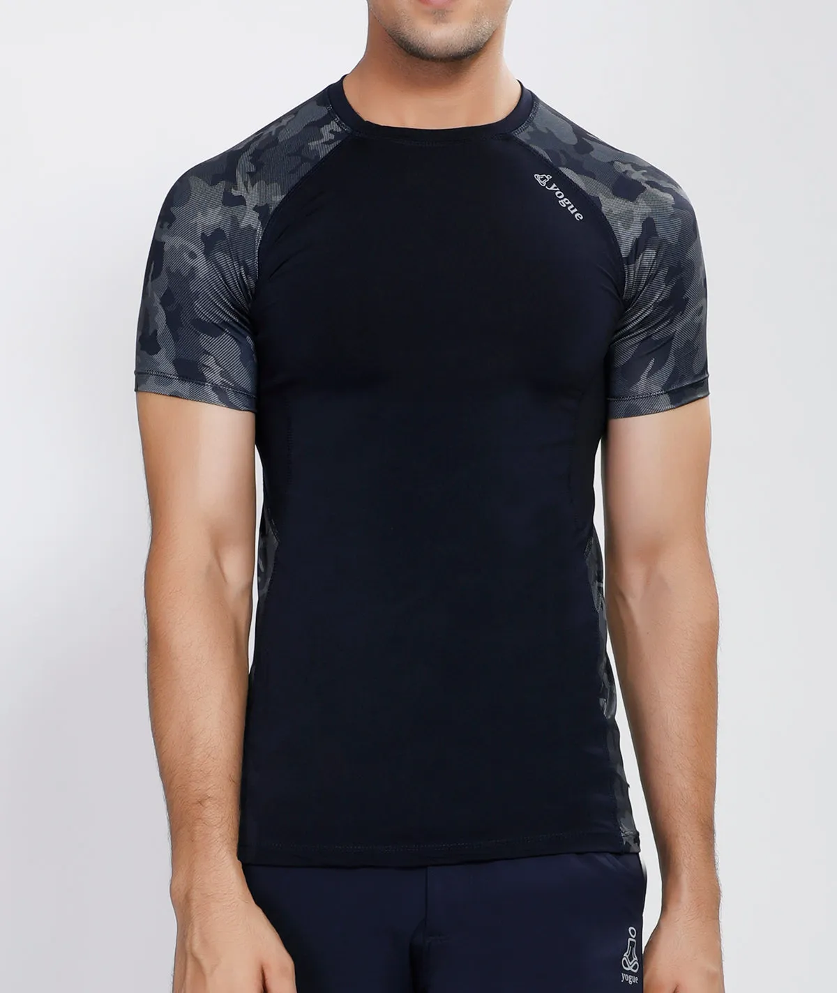 Navy Camo Compression T-Shirt
