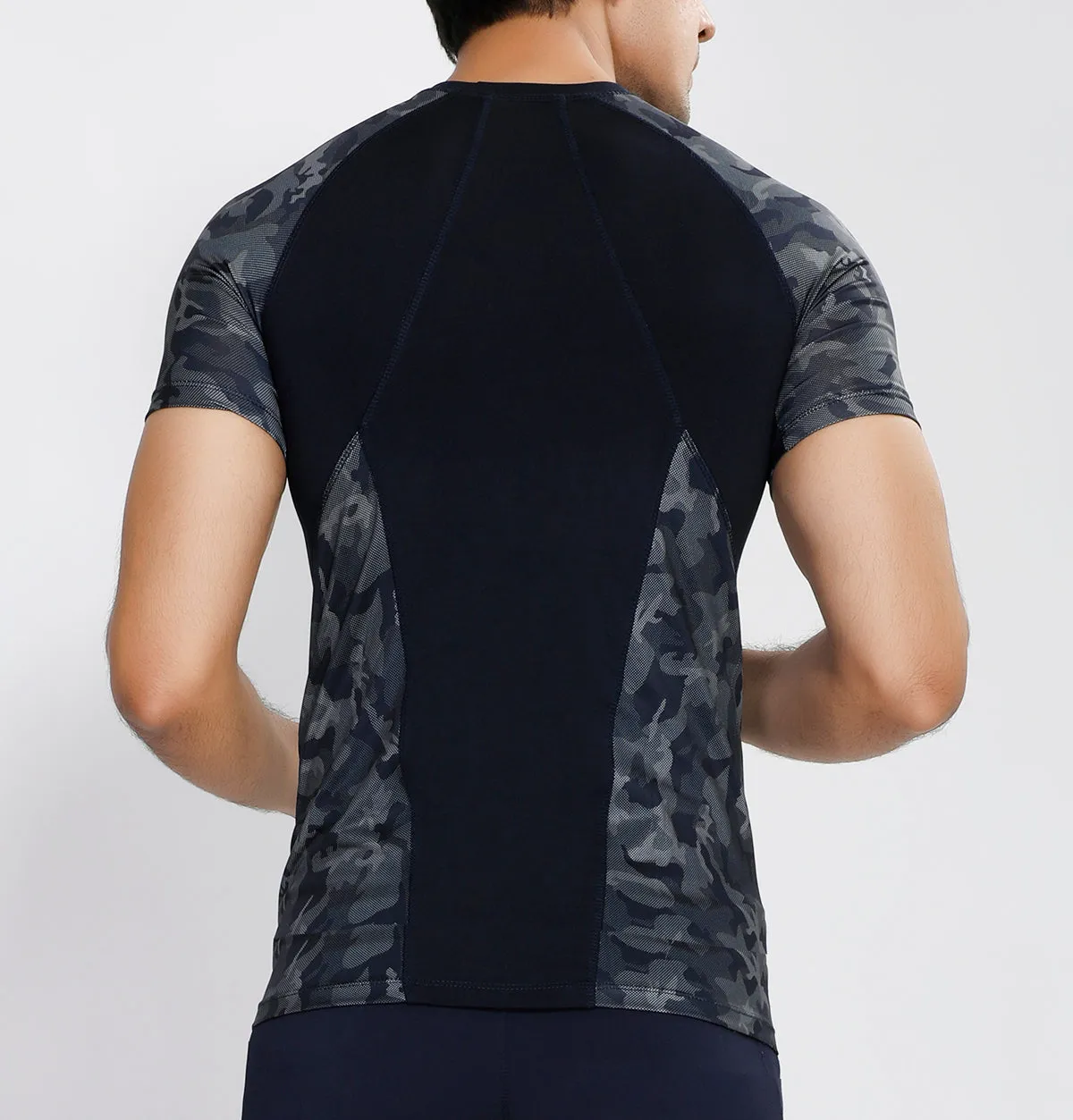 Navy Camo Compression T-Shirt