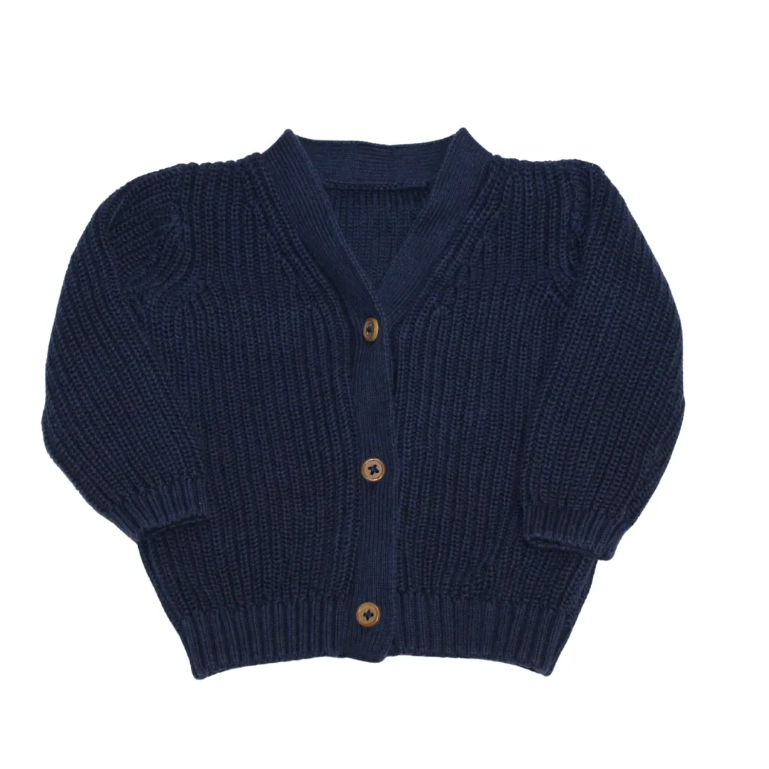 Navy Knit Cardi