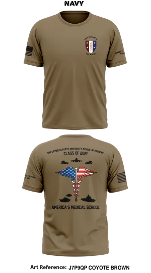 NAVY - USUHS School of Medicine Class of 2021 Store 1  Core Men's SS Performance Tee - j7p9QP