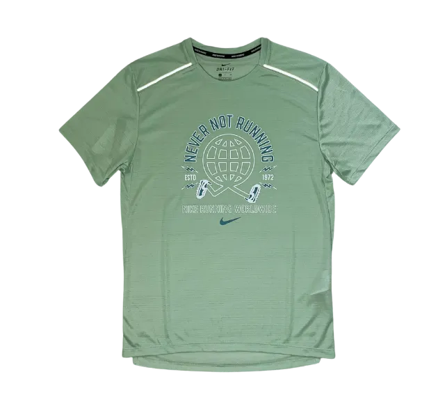 Nike "Never Not Running" Miler 1.0 T-Shirt - Mint Green
