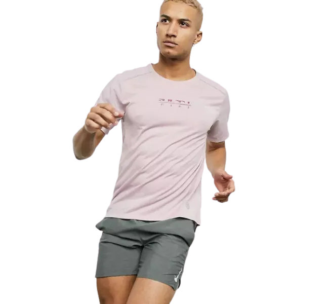 Nike Rise 365 Miler T-Shirt - Pink Foam
