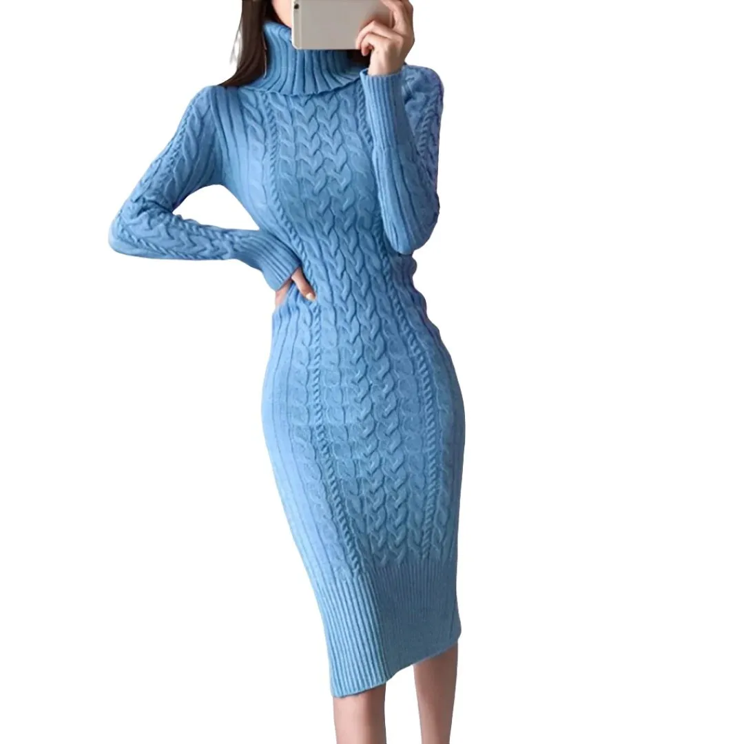 Norberta® | Figure-Hugging Knitted Wrap Dress