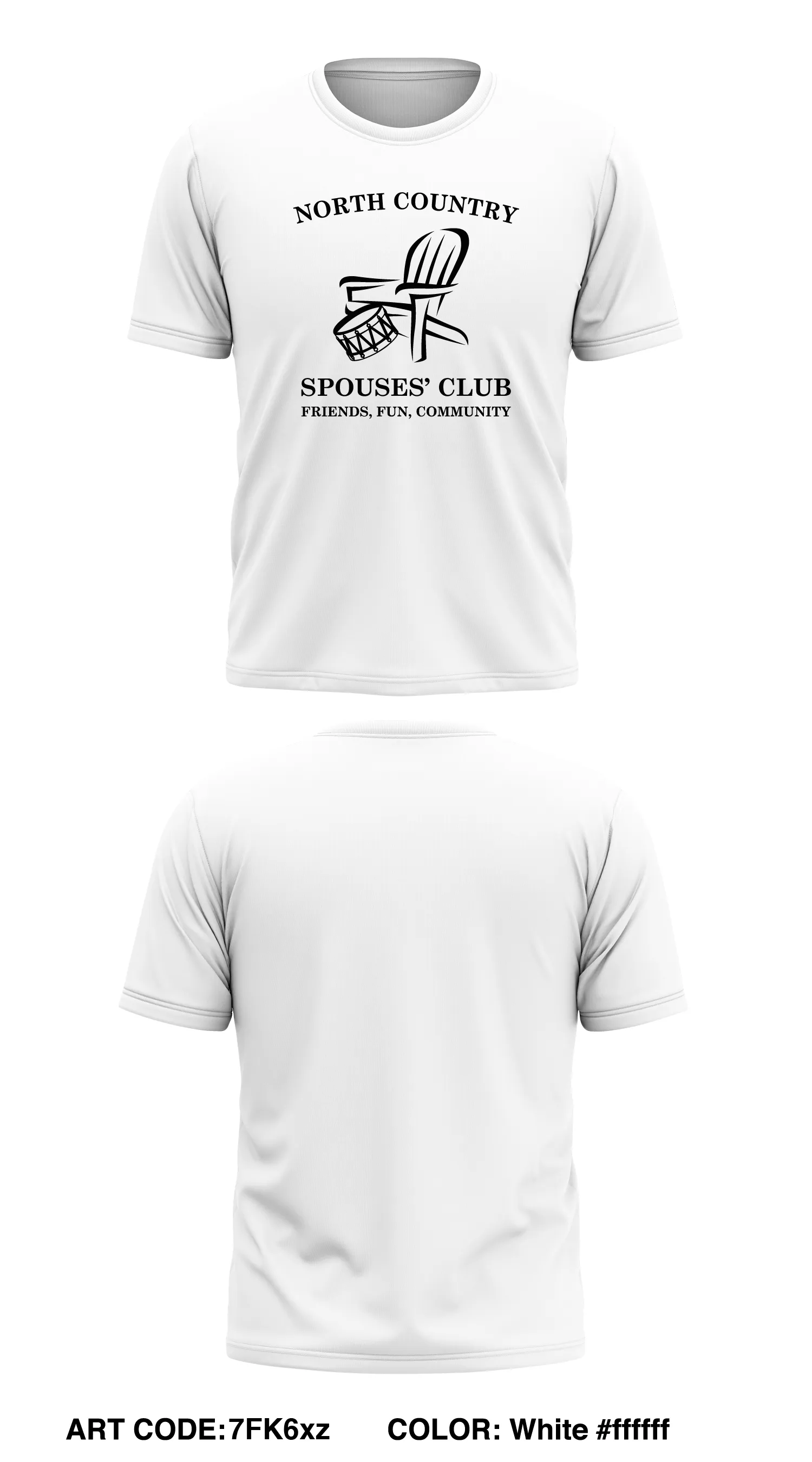 North Country Spouses' Club Store 1 Core Men's SS Performance Tee - 7FK6xz