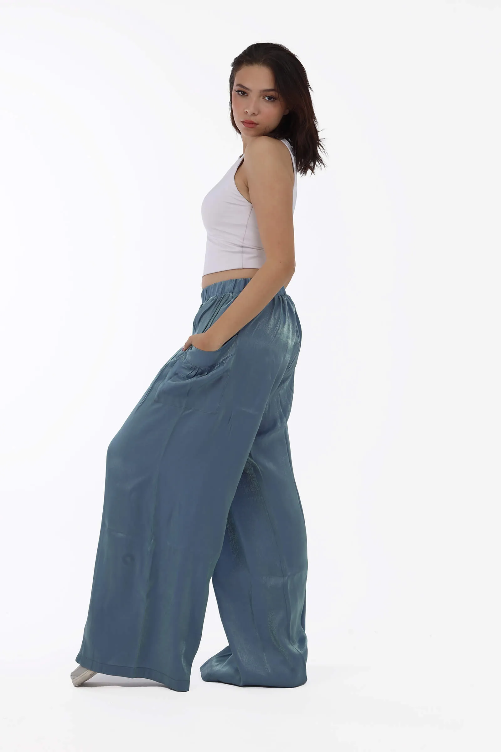 Ocean Breeze Shamar Wide-Leg Pants