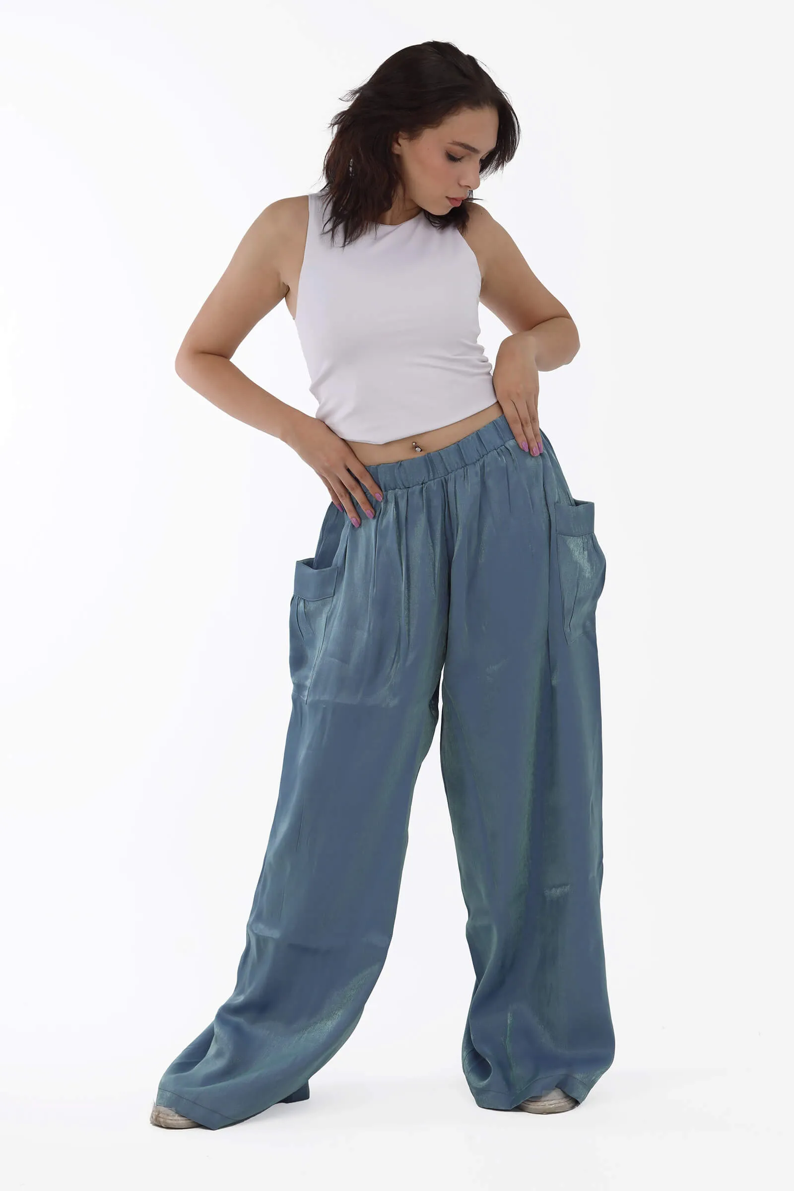 Ocean Breeze Shamar Wide-Leg Pants