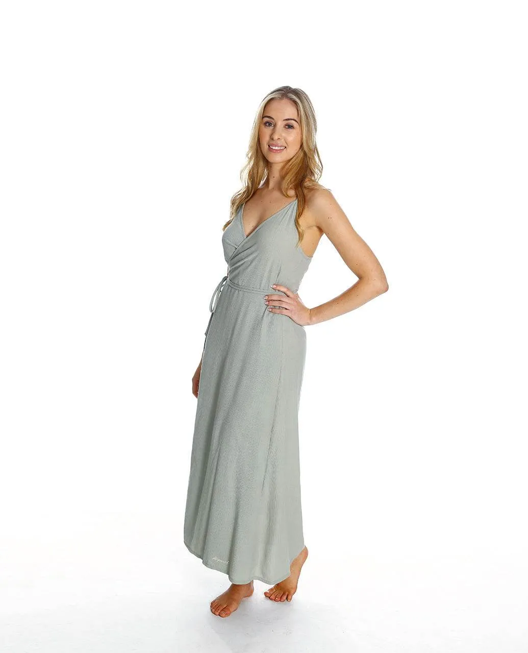 OCEAN BREEZE WRAP DRESS