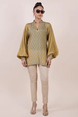 Olive Yellow Long Top