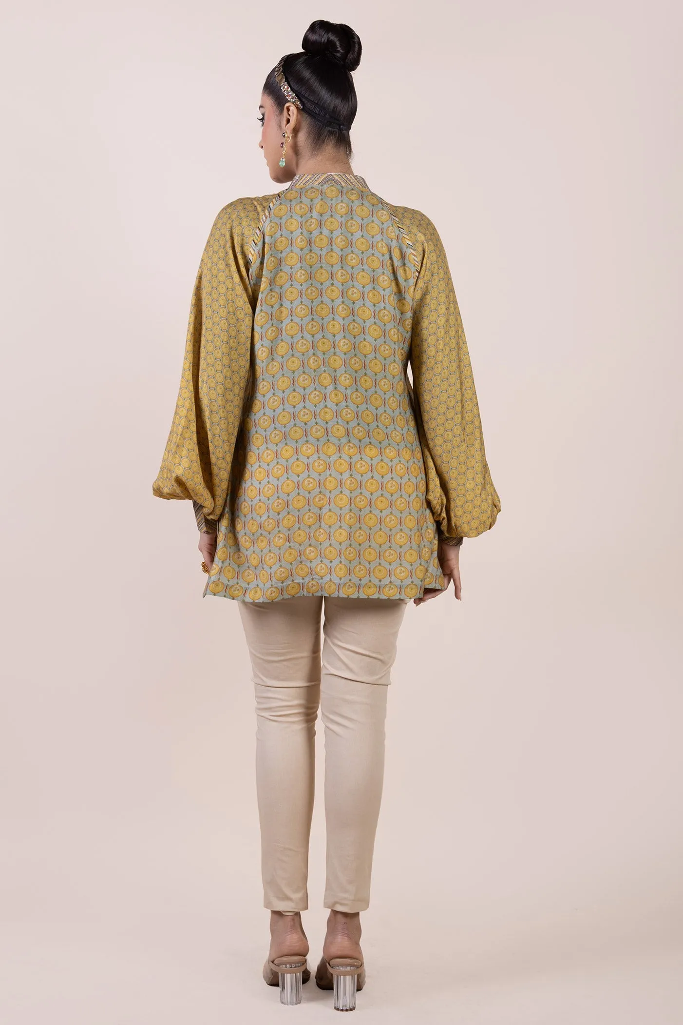 Olive Yellow Long Top