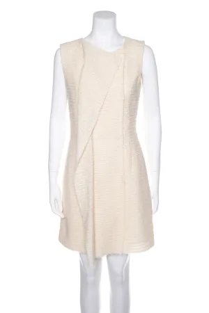 Oscar de la Renta Cream Tweed and Sequin Dress SZ 6