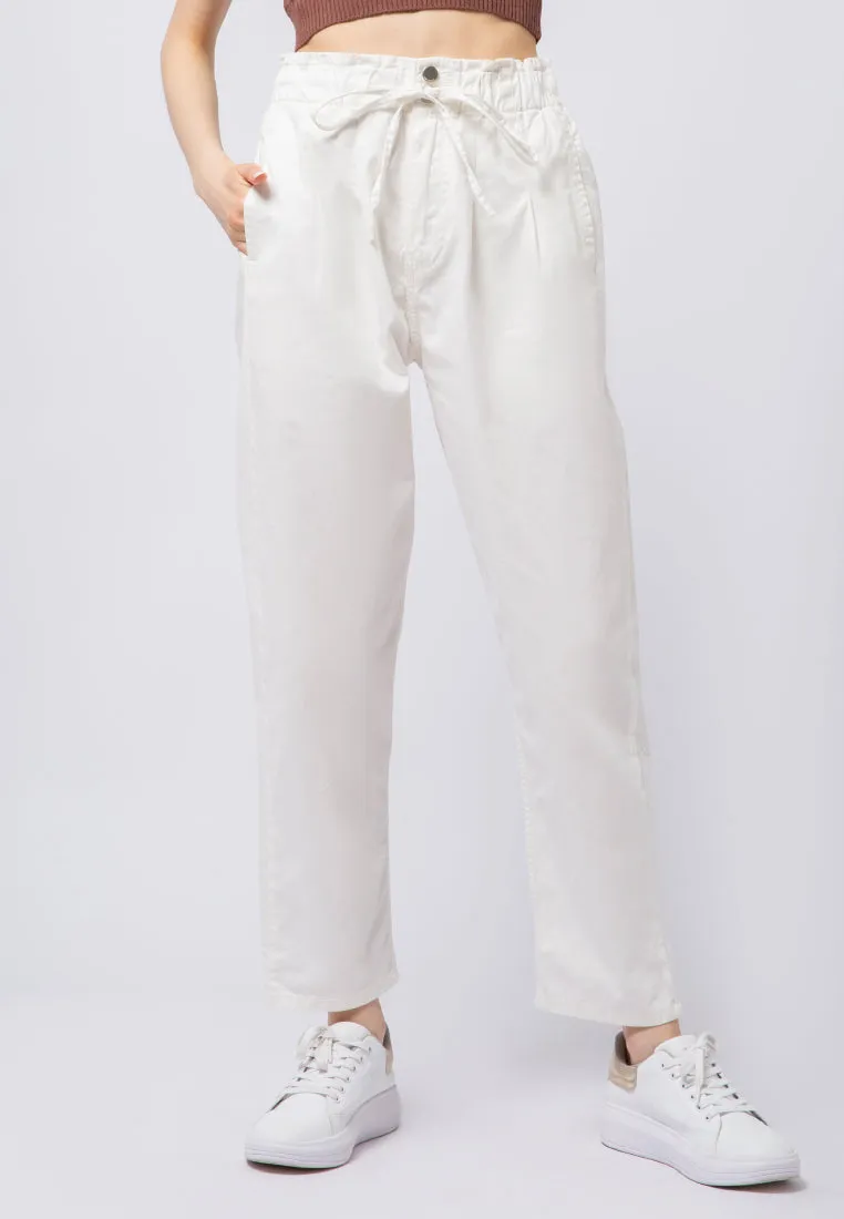 Paperbag Colored Denim Pants