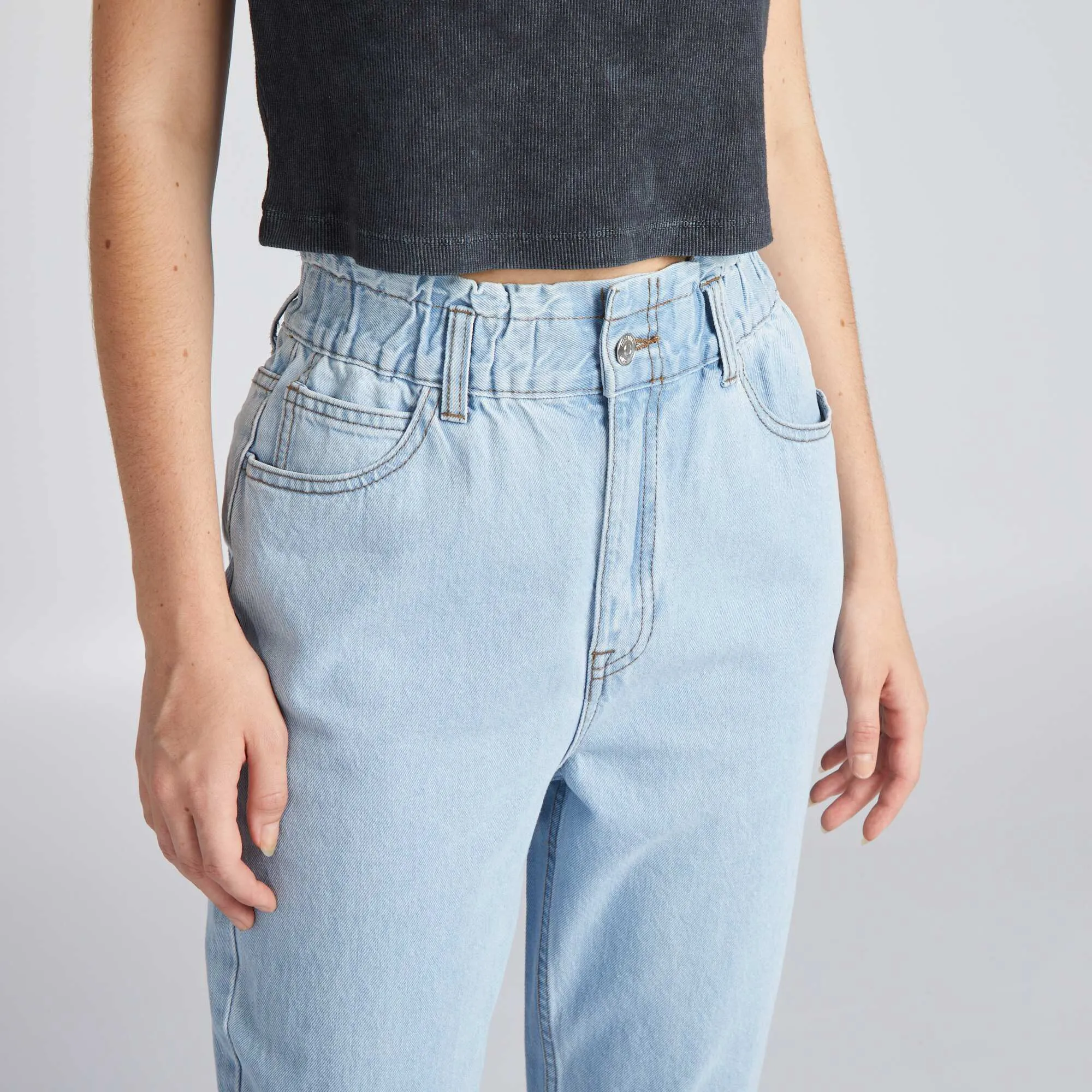 Paperbag jeans Blue