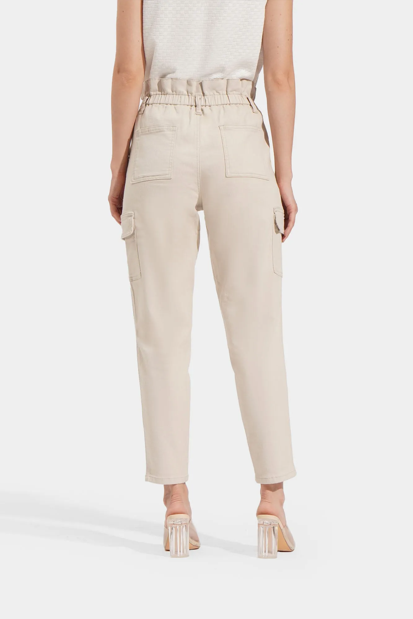 Paperbag Waist Cargo Trousers