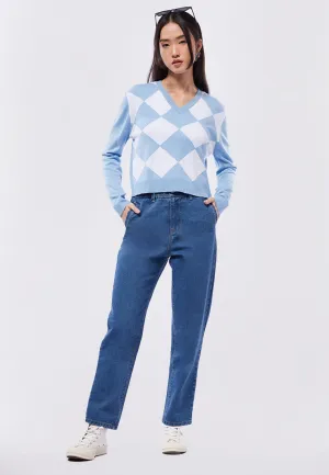 Paperbag Waist Denim Pants