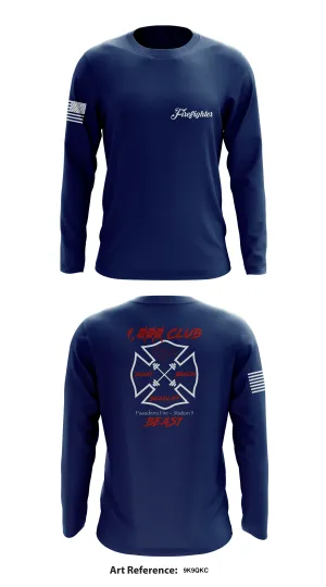 Pasadena Fire Station 5 Store 1  Core Men's LS Performance Tee - 9k9Qkc