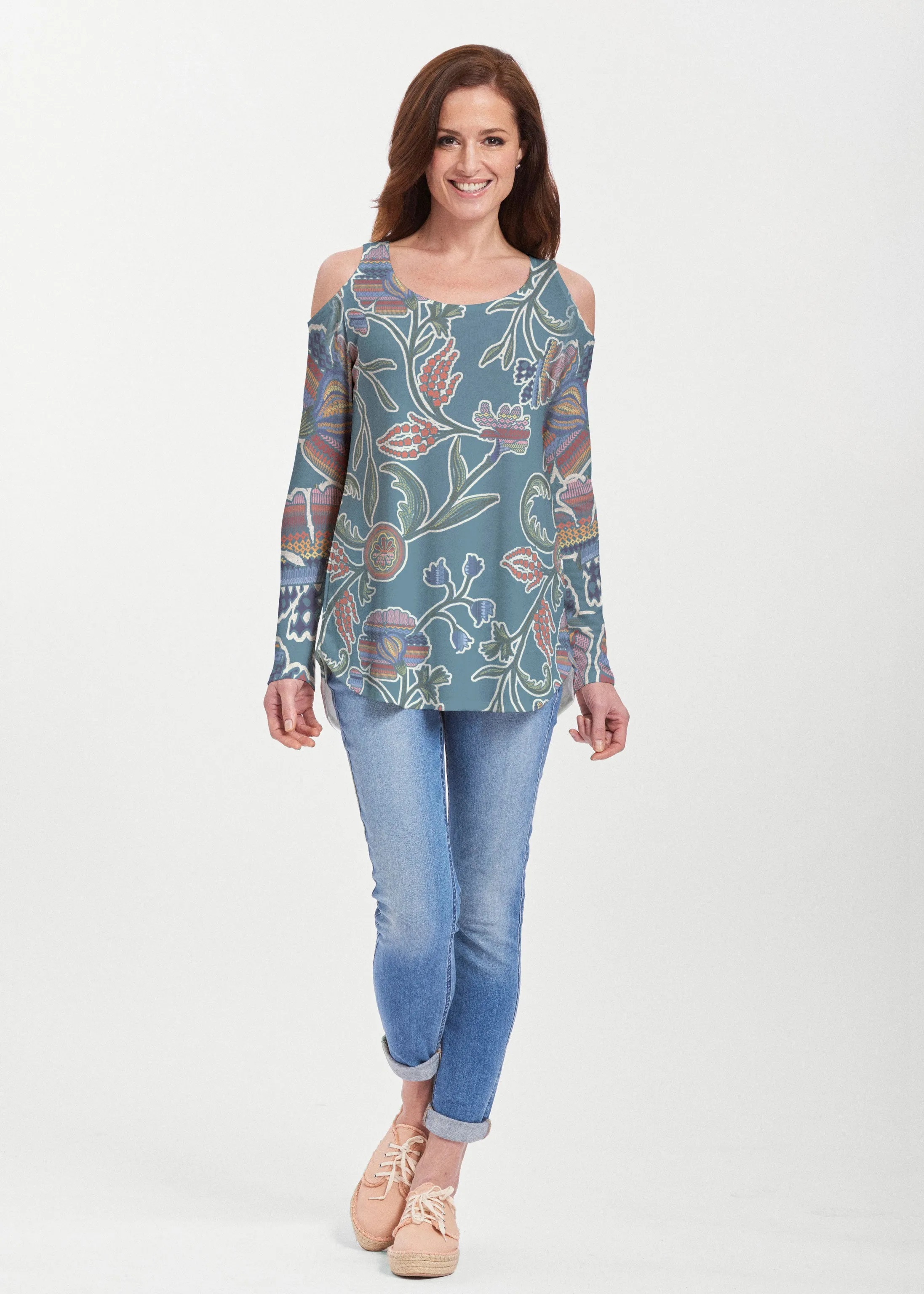 Patterns At Play Blue (7827) ~ Butterknit Cold Shoulder Tunic
