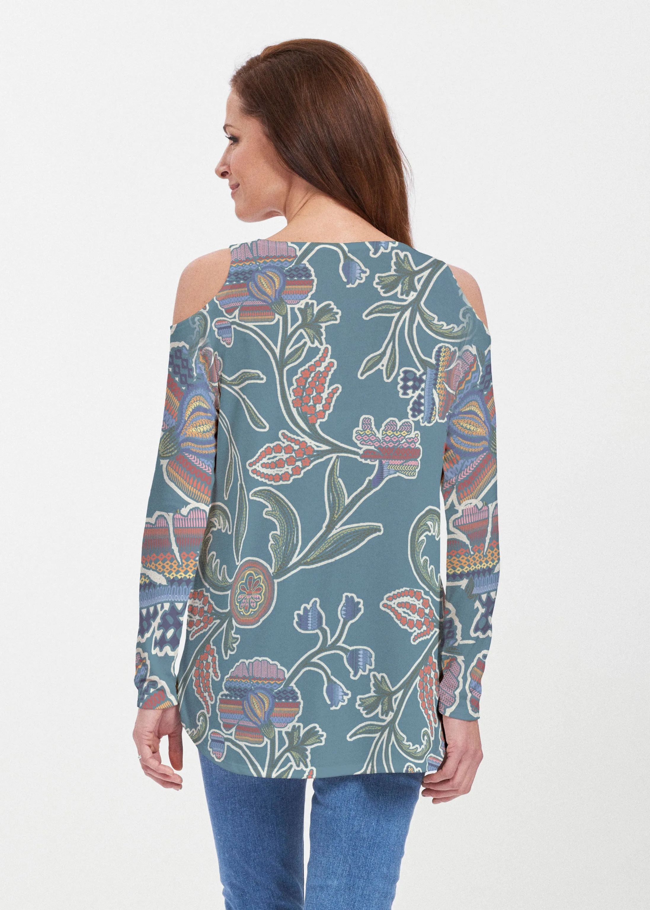 Patterns At Play Blue (7827) ~ Butterknit Cold Shoulder Tunic