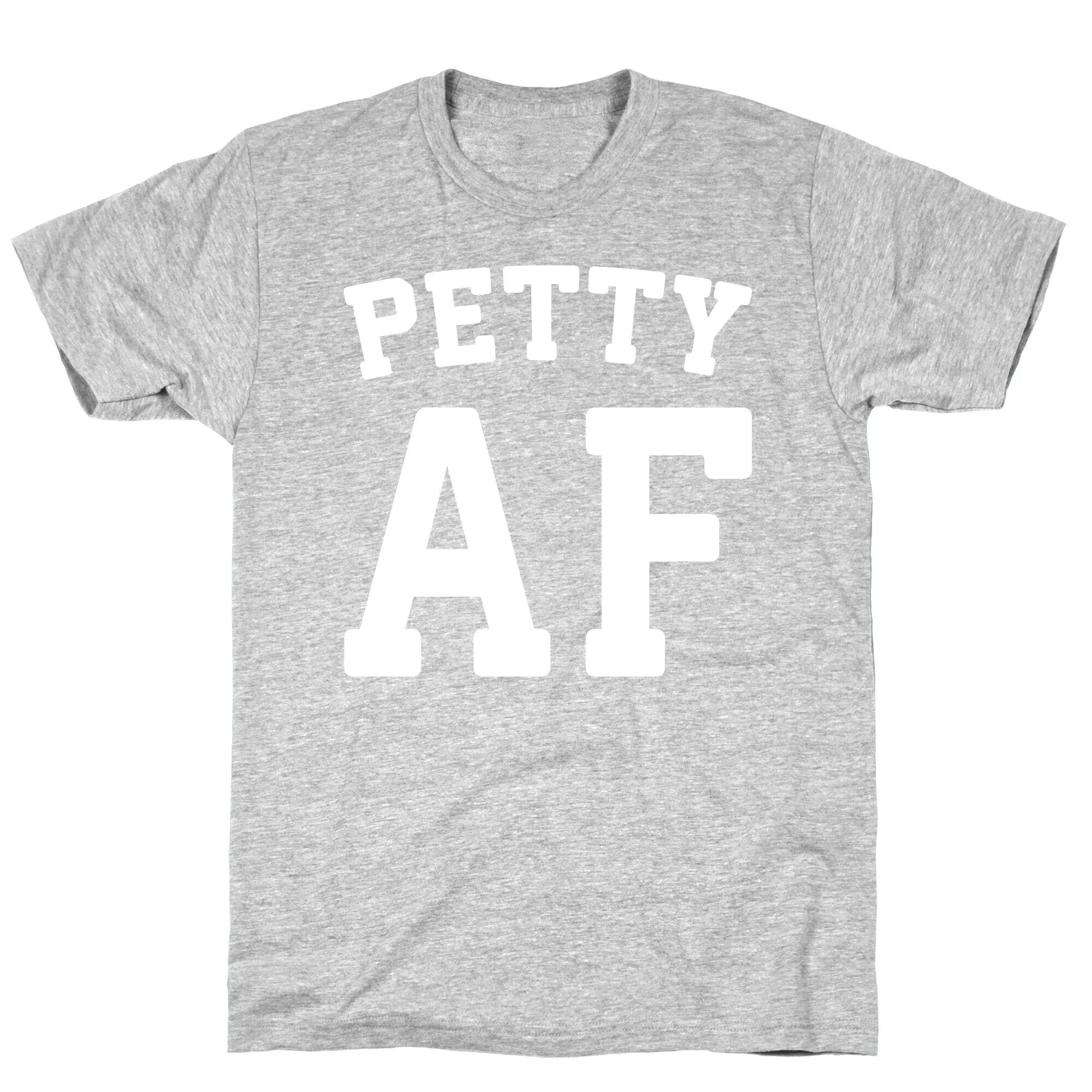 Petty Af White Print T-Shirt