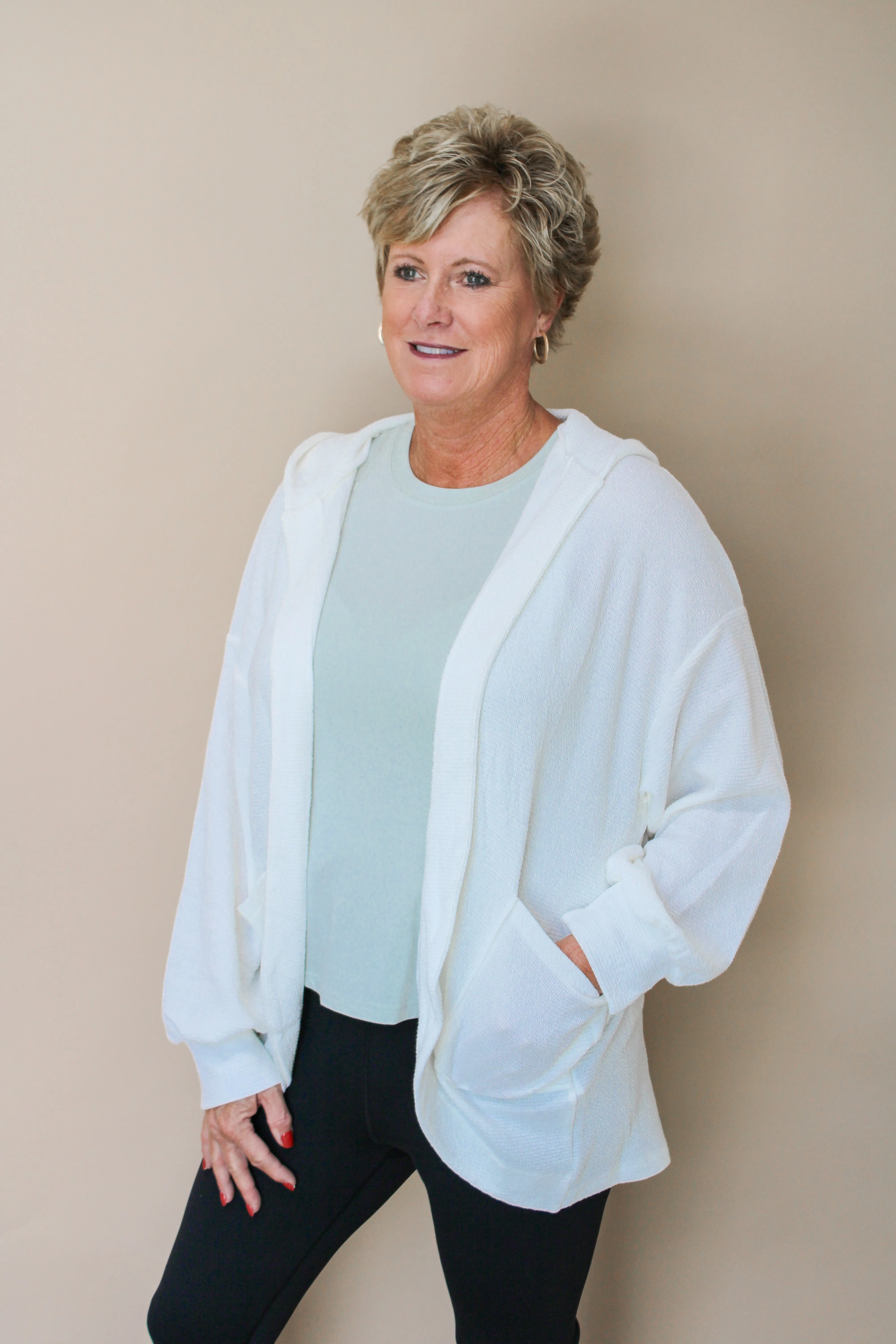 PIPPEN HOODED CARDIGAN