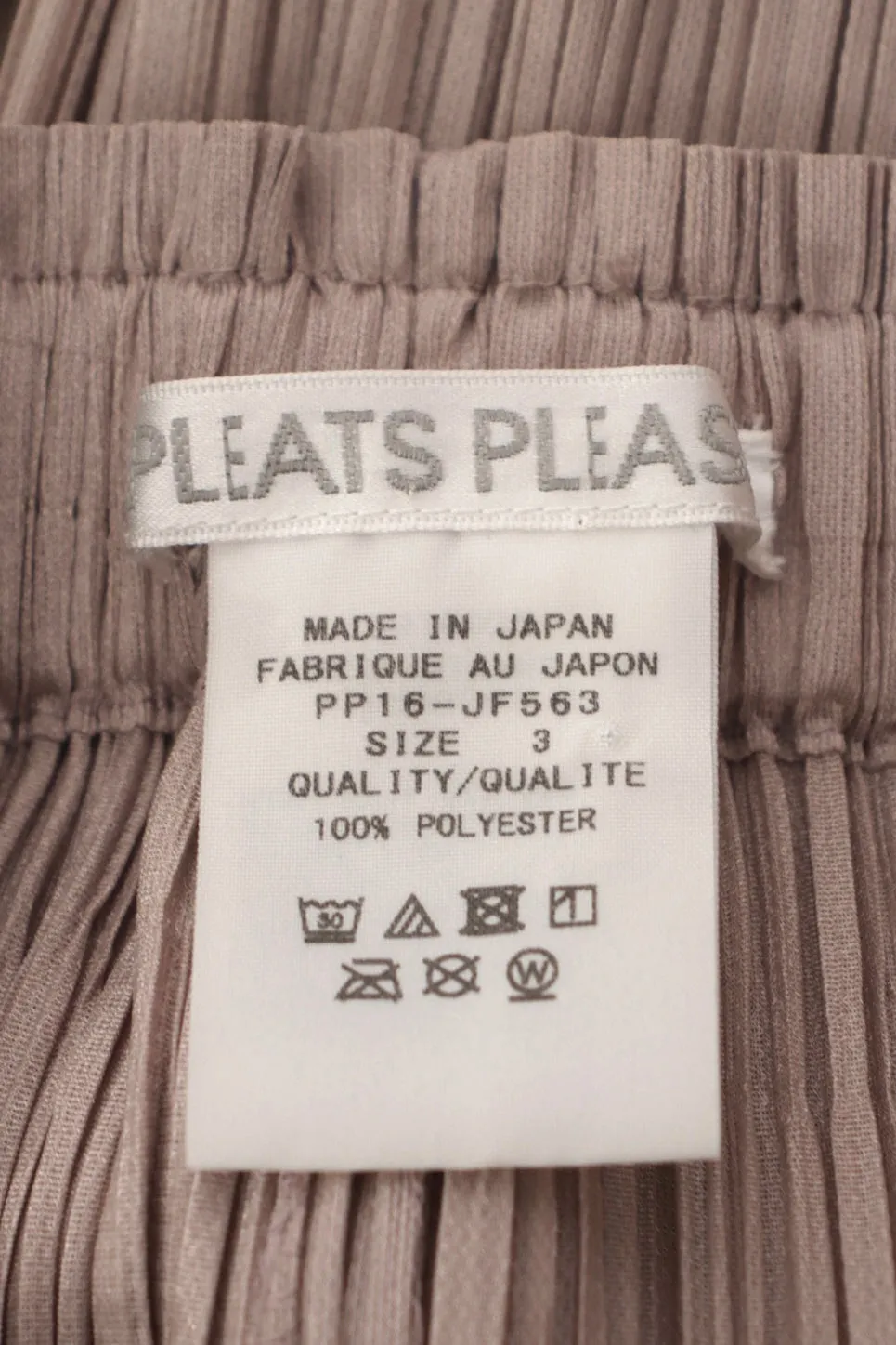 Pleats Please Two Tone Wide-Leg Pants