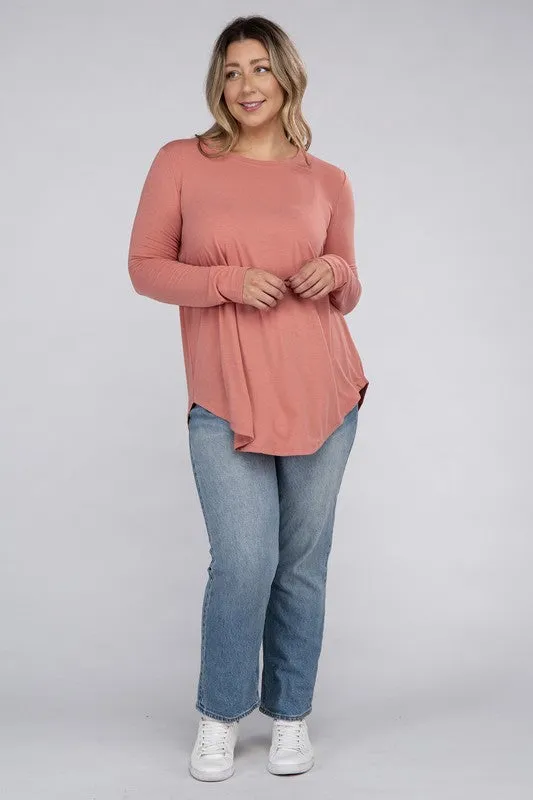 Plus Long Sleeve CrewTop