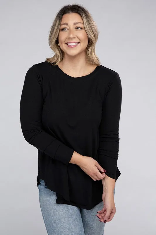 Plus Long Sleeve CrewTop