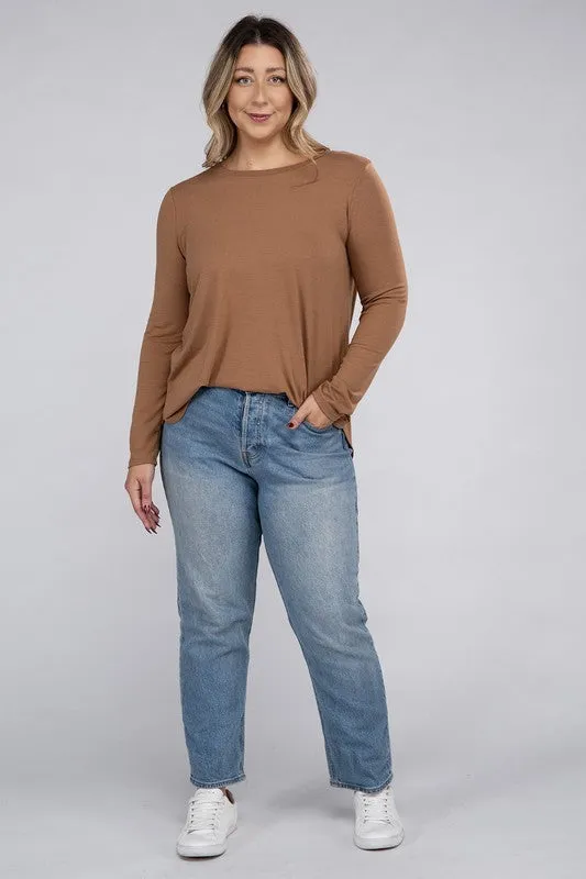 Plus Long Sleeve CrewTop