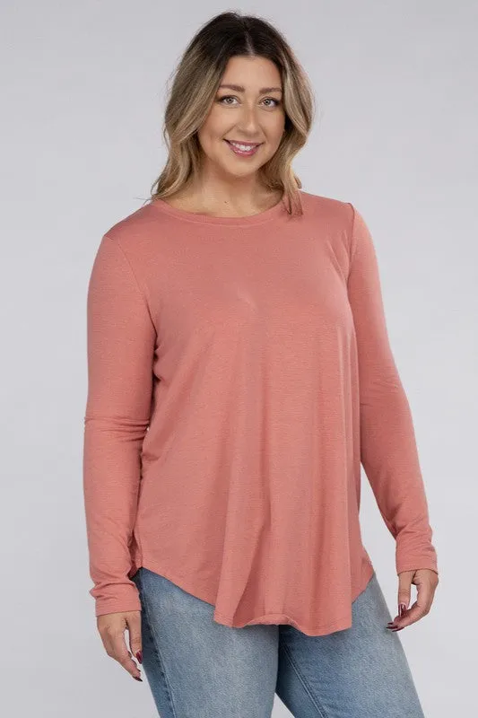 Plus Long Sleeve CrewTop